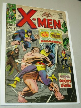 Marvel Comics X - Men 38 Origins Of X - Men Backup Stories Begin The Blob Vanisher