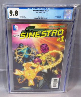 Green Lantern 23.  4 (3 - D Lenticular Cover,  Sinestro 1) Cgc 9.  8 Dc Comics 2013