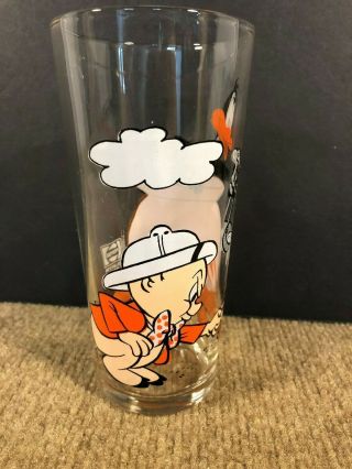 1976 Pepsi Looney Tunes Collector Glass Porky Pig & Daffy Duck Cooking Pot
