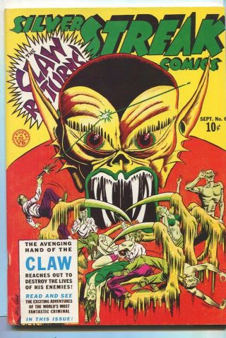 Silver Streak Comics 6 The Claw Flashback 27 Dyna - Pubs Reprint Vf Mbx106