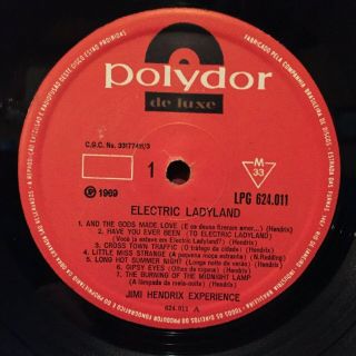 JIMI HENDRIX EXPERIENCE Electric Ladyland Orig Mono GRAIL Brazil Polydor 1969 LP 5