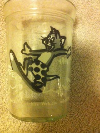 1990 TOM & JERRY GLASS - - WELCH ' S JAR - - - - - - - - VGC 2