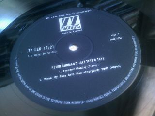 Tubby Hayes Tony Coe Frank Evans Jazz Tete A Tete Rare 1967 1st UK 77 LEU 12/21 2