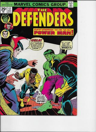 Defenders 17 Fn,  6.  5 Power Man X - Over; 1st The Wrecking Crew
