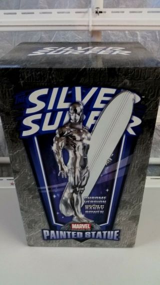 Bowen Designs Silver Surfer Chrome Statue 129/2500