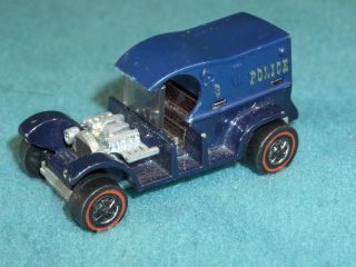 Hot Wheels Redline Mattel 3 Police Paddy Wagon U.  S.  A.  1969 Blue 1912 Fuzz