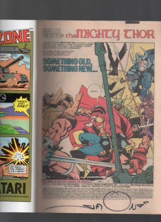 The Mighty Thor 338 & 339 2nd Beta Ray Bill Marvel Comics SIGNED Walt Simonson 4