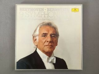 F507 Beethoven Complete 9 Symphonies Bernstein Vpo 8lp Dgg 2740 216 Stereo