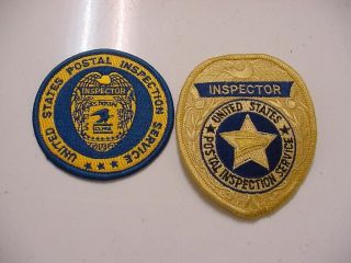 Set 2 Vintage United States Postal Inspection Service Patch And Inspector Patch