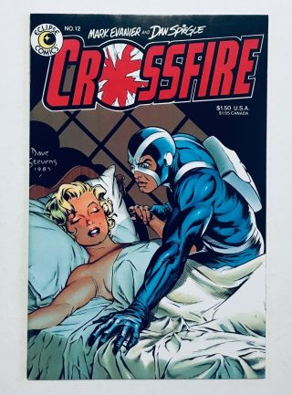 Crossfire 12,  June 1985,  Death Of Marilyn Monroe,  Dave Stevens Cover,  Vf - Nm 9.  0