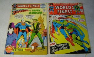 World Finest 210,  212 Superman Green Arrow,  1972 52pgrs