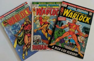 Marvel Premiere 1,  2,  9 (apr 1972,  Marvel) 1st Him As Warlock; G To Vg