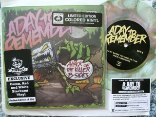 A Day To Remember 45 Rpm 7 " - Attack Of The Killer B - Sides Starburst Vinyl Rare