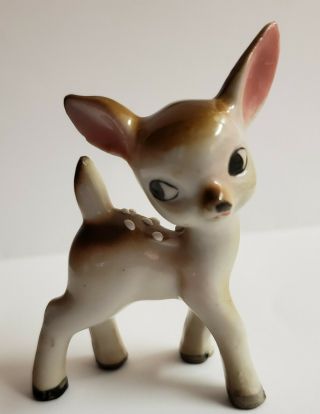 Fawn Doe Deer Spots Vintage Figurine Standing Made Japan 4 " Collectible Little
