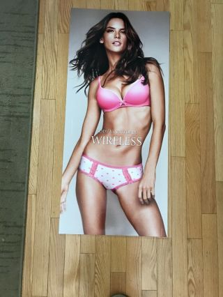 Alessandra Ambrosia Victorias Secret Sexy Hot Model 18” X 40” Store Poster