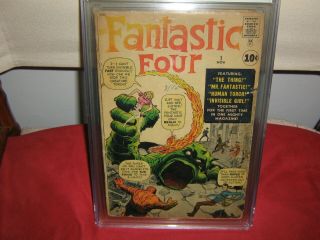 FANTASTIC FOUR 1 CGC 1.  0 CREAM TO OFF - WHITE PAGES 11/1961 2