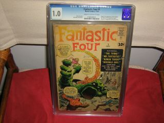 FANTASTIC FOUR 1 CGC 1.  0 CREAM TO OFF - WHITE PAGES 11/1961 4