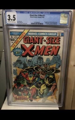 Giant - Size X - Men 1 (1975) Cgc 3.  5 1st Storm Colossus Nightcrawler Wein Cockrum