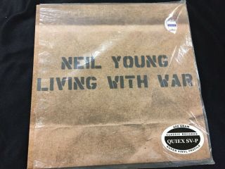 Neil Young Living With War 2006 Release 200g Vinyl Never Played