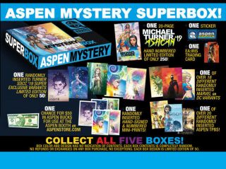 ASPEN MYSTERY YELLOW BOX SAN DIEGO COMIC CON 2019 EXCLUSIVE 2
