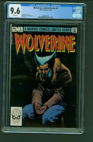 Wolverine Limited Series 3 Cgc 9.  6 White Frank Miller 1982 Marvel