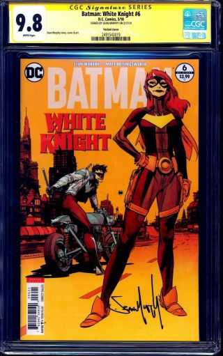Batman White Knight 6 Batgirl Variant Cgc Ss 9.  8 Signed Sean Murphy Nm/mt