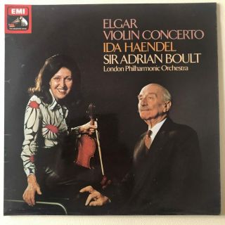 Asd 3598 Elgar Violin Concerto / Ida Haendel / Boult / Lpo