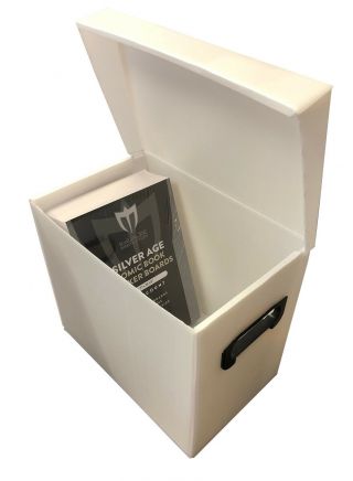 Max Pro Premium Plastic Flip Top Comic Storage Box (1 / 2 / 5 / 10) - White