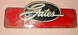 Gates Auto Vintage Sign Shows Wear