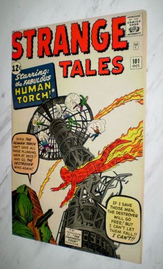 Strange Tales 101 Nm,  9.  6 White Pages 1962 Marvel Human Torch Stories Begin