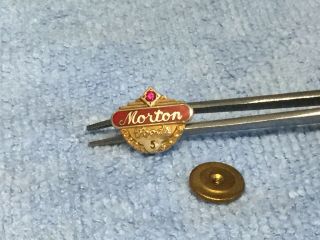 10k,  Morton Foods,  5 Years Of Service Pin.