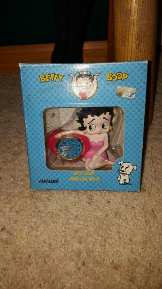 Betty Boop Fantasma Miniature Clock