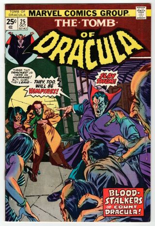 Marvel - Tomb Of Dracula 25 - Hannibal King Origin - Vf 1974 Vintage Comic