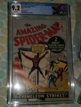 Spider - Man 1 Golden Record Reprint (1966) Cgc Graded 9.  2,  White Pages