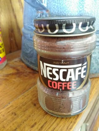 Vintage Coffee Jar NescafÉ Instant Airport 1oz Sample Size