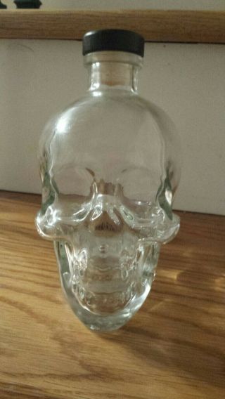 Crystal Head Vodka Skull Bottle Empty With Cap 750ml