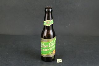 Vintage Utica Club Bock Beer Paper Label Amber Bottle 7 Oz 417