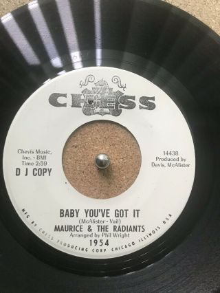 Org Maurice & The Radiants Baby You Got It Demo Is Ex Plays Floor Filler