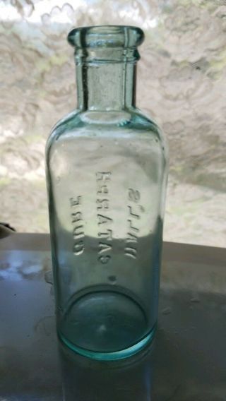 Antique HALL ' S CATARRH CURE Bottle Quack Medicine The Great American Swindle 3