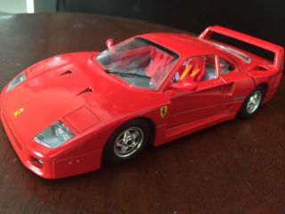 Bburago,  1987 Ferrari F40,  1/24 Scale,  Made In Italy,  Doors,  Hood & Trunk Open