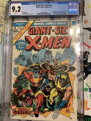 Giant Size X - Men 1 GCC 9.  2 w/ WHITE Pages HOTTEST BOOK GOING ATM 4