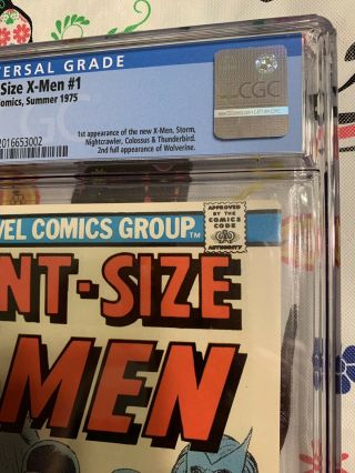 Giant Size X - Men 1 GCC 9.  2 w/ WHITE Pages HOTTEST BOOK GOING ATM 6