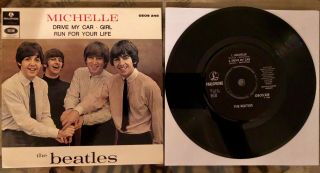 The Beatles Rare 1966 Michelle Ep Sweden W/ Sleeve