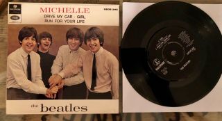 The Beatles RARE 1966 Michelle EP Sweden w/ SLEEVE 2