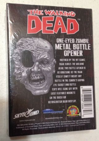The WALKING DEAD One Eyed Zombie Metal Bottle Opener - / Image Comics 2