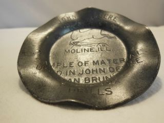 John Deere Advertising Sample Tray Metal Material In Van Brunt Steel Drills