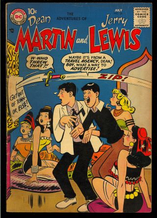 Adventures Of Dean Martin & Jerry Lewis 38 Silver Age Dc Comic 1957 Vg