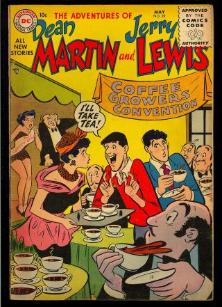 Adventures Of Dean Martin & Jerry Lewis 29 Golden Age Dc Comic 1956 Vg - Fn