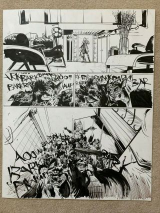 Paul Pope Batman Year 100 Interior Page - - Large Art Spectacular