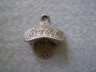 Vintage Crown Starr X Coca Cola Coke Wall Mount Bottle Opener 51 Usa